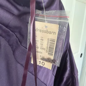 Dressbarn purple beaded waist midi dress thumbnail 7