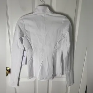 Alo Yoga Alosoft 1/2 Zip Rapid Pullover in White XS thumbnail 5