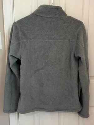 Patagonia Women’s Re-Tool Snap-T Pullover in Grey with Light Pink Trim thumbnail 6