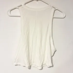 Lululemon Plus Size 14 Hold Tight Cropped Tank Top Soft Ribbed White thumbnail 4