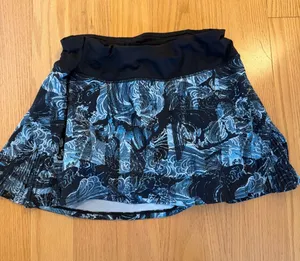 lululemon athletica Black and Blue Wave-Print Skirt thumbnail 1