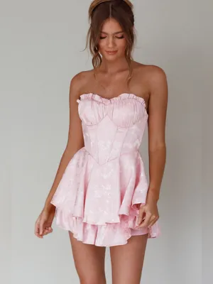SELFIE LESLIE Paris Muse Romper In Pink thumbnail 6