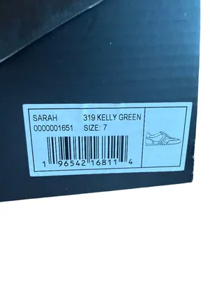 Shu Shop Sarah Sneakers Tennis Shoes Athletic Kelly Green Lace-Up Size 7 NIB NEW thumbnail 9