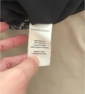 Love Shack Fancy Black Ruffle Mini Skirt thumbnail 4