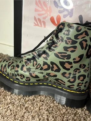 Dr. Martens Leopard Print Platform Boots – Women’s 6 thumbnail 6