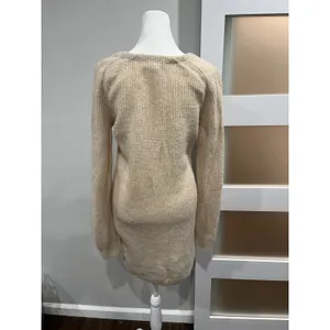 Banana Republic Beige Knit Open‎ Front Long Sleeve Cardigan Sweater Women Size S thumbnail 3