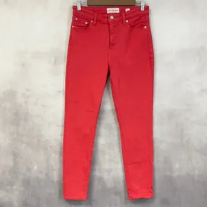 Lucky Brand Bridgette Skinny Jeans Women 6/28 Red‎ Stretch Ankle Indie Minimal thumbnail 15