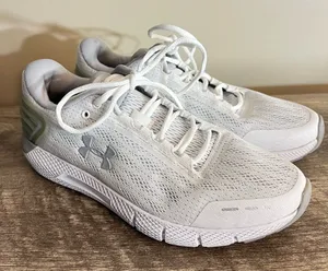 Under Armour Charged Rogue Running Sneakers Woman’s 10 White Gray thumbnail 1