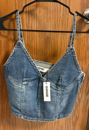 Garage Denim Top Corset thumbnail 1