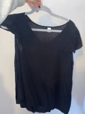 Old Navy Black Short Sleeve Top thumbnail 1
