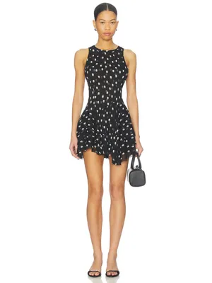 Free People Raven Printed Mini Dress in Night Combo M thumbnail 13