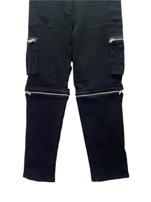 I.AM.GIA Ursa Cargo Pants Large Black Zip Off Convertible Shorts Silver Hardware thumbnail 9