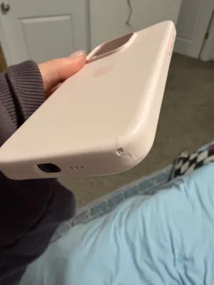 Light Pink Apple iPhone Case X Silicone thumbnail 2