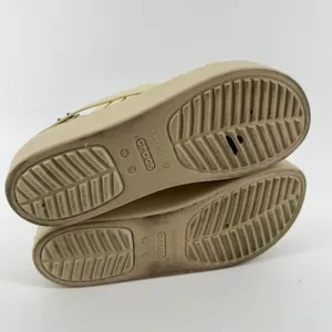 Crocs Brooklyn Strappy Low Wedge Sandal Bone Cream‎ Women 9 Comfort LiteRide Y2K thumbnail 8
