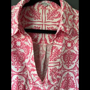 Larsen Gray Boho Pink and White Tunic size Medium thumbnail 2