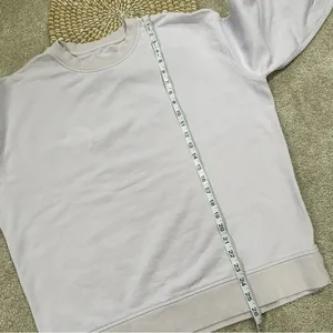 Lululemon Perfectly Oversized Crew Neck Sweatshirt Cotton Terry Lavender Dew 6 thumbnail 12