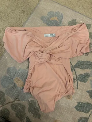 Sophie Rue Pink off the shoulder bodysuit thumbnail 2