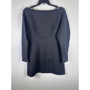 KBB by Kahlana Women Black Boat Neck Long Sleeve Mini Dress Size‎ 12 NWT thumbnail 2