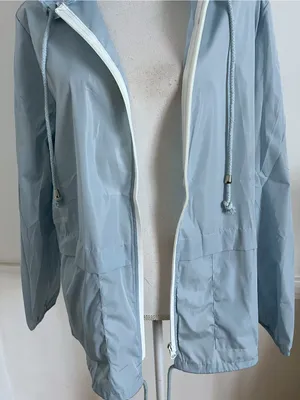 Hount • NWT Light Blue Hooded Windbreaker Jacket thumbnail 3