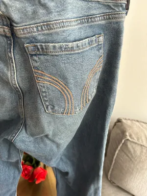 Vtg Hollister Y2K 90s Jeans Low Rise Blue 8R thumbnail 6