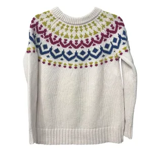 J. Crew Fair Isle‎ Knit Sweater Women's Size S Merino Wool Blend Scandi Minimal thumbnail 4