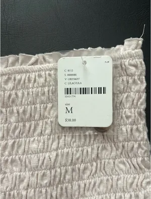 Free People Ruffle Tube Top Light Lilac thumbnail 5
