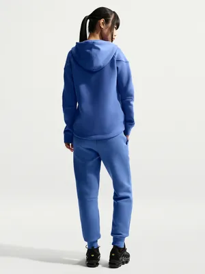 Nike Tech Fleece Windrunner‎ Hoodie Womens M Royal Pulse Blue FB8338-494 thumbnail 2