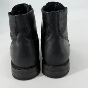 Thursday Boot Co Captain Black Matte Leather Lace Up Boots 7 Wide US thumbnail 3
