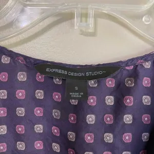 Express Design Studio size small purple silk top thumbnail 4
