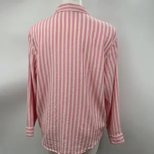 Victoria’s Secret long sleeve pink striped pajama top thumbnail 8