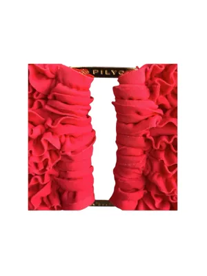 PilyQ ✽ PQ Swim ✽ Flirty Ruffled Bandeau Bikini Top ✽ Hot Fuchsia Pink ✽ Large thumbnail 5