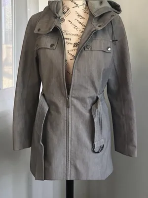 Metro by Kristen Blake Gray Trench Coat S thumbnail 1