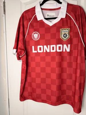 No Boundaries Red Soccer Jersey with White Accents thumbnail 2