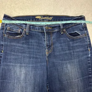 Old Navy Sweet Heart Women's‎ Dark Blue Straight leg Jeans size 10 thumbnail 4