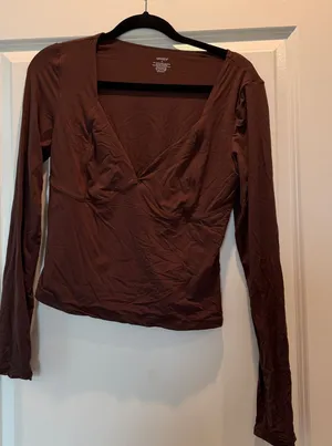 Amazon Brown Long Sleeve Top thumbnail 1