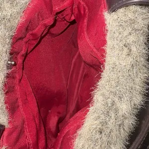 Bath And Body Works Bag Purse Red Bag With Faux Fur Y2K thumbnail 6