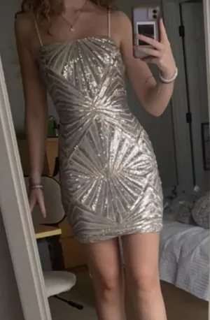 Lulus Silver Sequin Dress thumbnail 2
