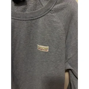 Patagonia Organic Cotton Heather Blue Raglan Pullover Sweatshirt Small thumbnail 5