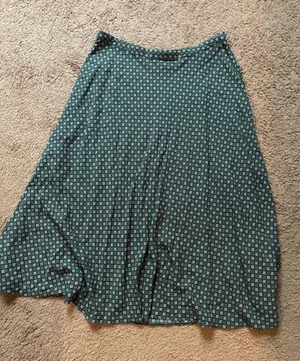 J.Jill Green pattern midi skirt thumbnail 1