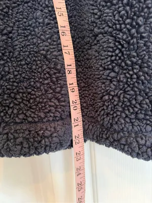 Free People Movement Fluffy Blue Small Women's Fleece Quarter Zip Oversized thumbnail 5