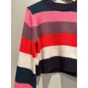 Rolla's Covergirl Gigi Knit Sweater Large Striped Wool‎ Blend Balloon Sleeves thumbnail 5