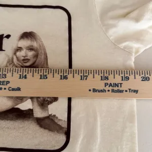 Sabrina Carpenter Short n Sweet Graphic T-Shirt Cream Large Official Merch thumbnail 4
