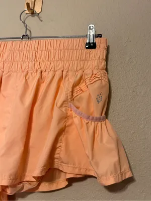 FP Movement by Free People Get Your Flirt On Shorts Peach Size Medium thumbnail 4