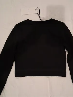 CALIA by Carrie Underwood Black Long-Sleeve Cropped Top thumbnail 11