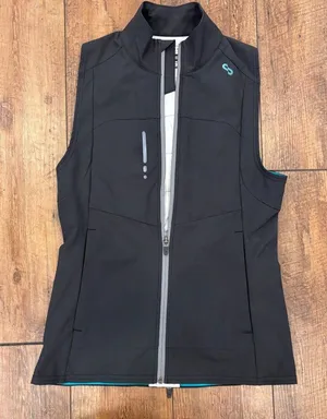 Oros Quantum Solarcore Vest Dark Gray SOLARCORE Insulation EUC Size XS Black thumbnail 1