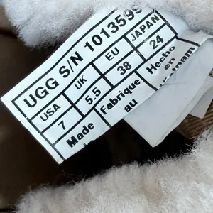 UGG Cam II Ankle Boots Chestnut Suede Shearling Lined Clog Heel Brass Studs 7 thumbnail 5