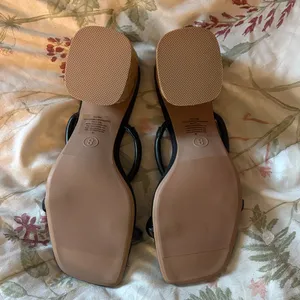 NWT A New Day Miley black slip on strappy pumps thumbnail 3