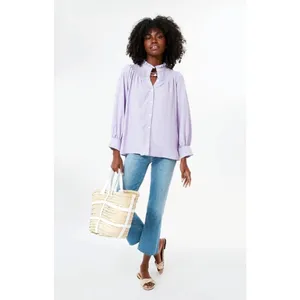 Pomander Place Emory Smocked Lilac Top thumbnail 9