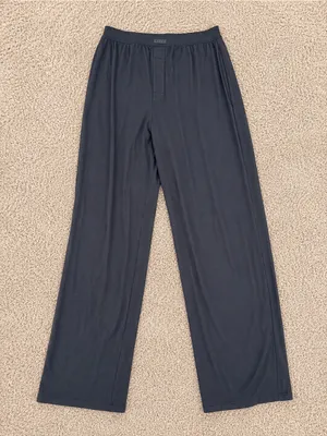 NWT Skims boyfriend loose relaxed fit straight leg pants size small in onyx thumbnail 5