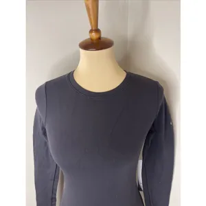 New Alo Airbrush Winter Warm Nocturne Long Sleeve Black Small S thumbnail 6